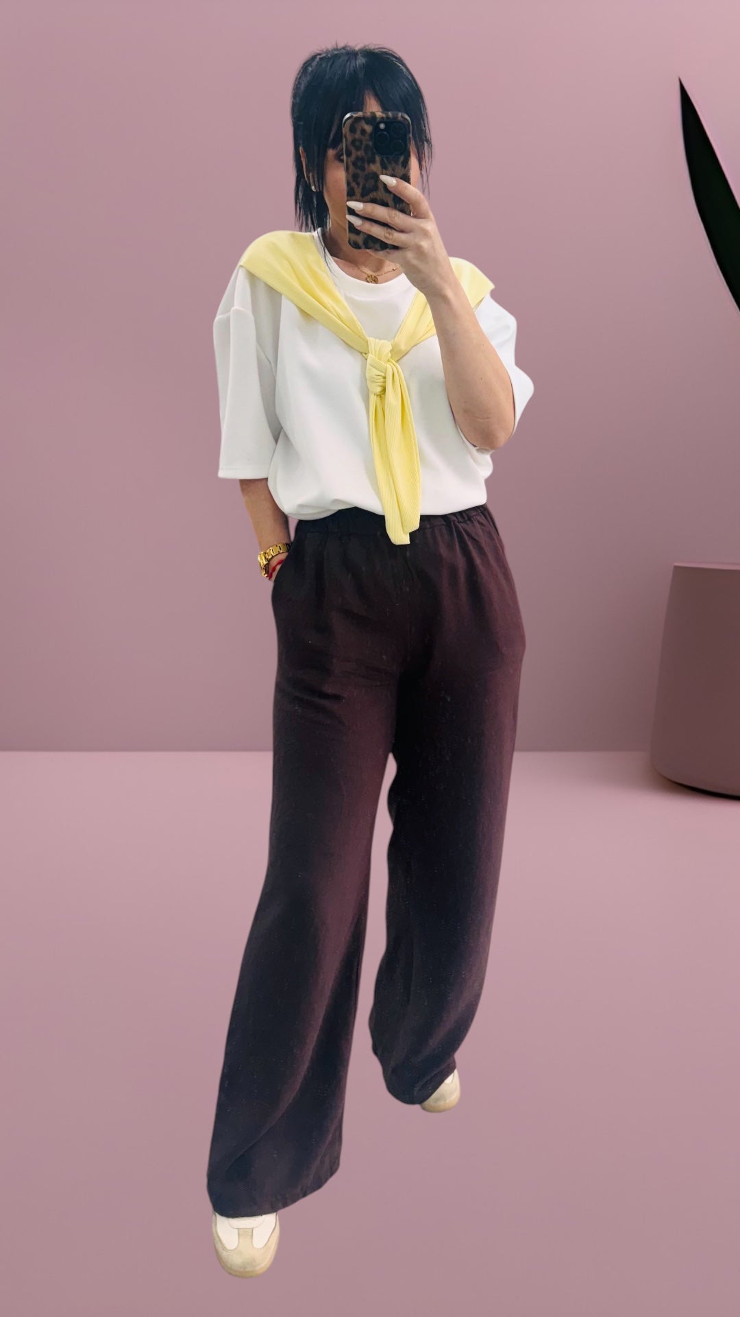 Blusa oversize lazo