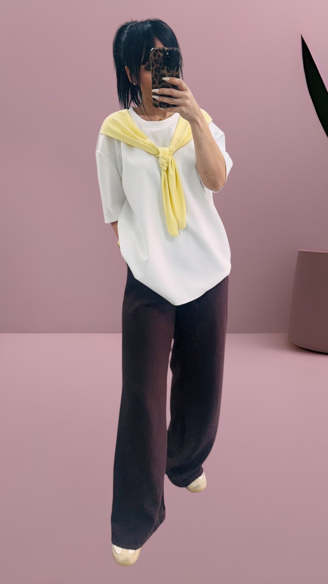 Blusa oversize lazo
