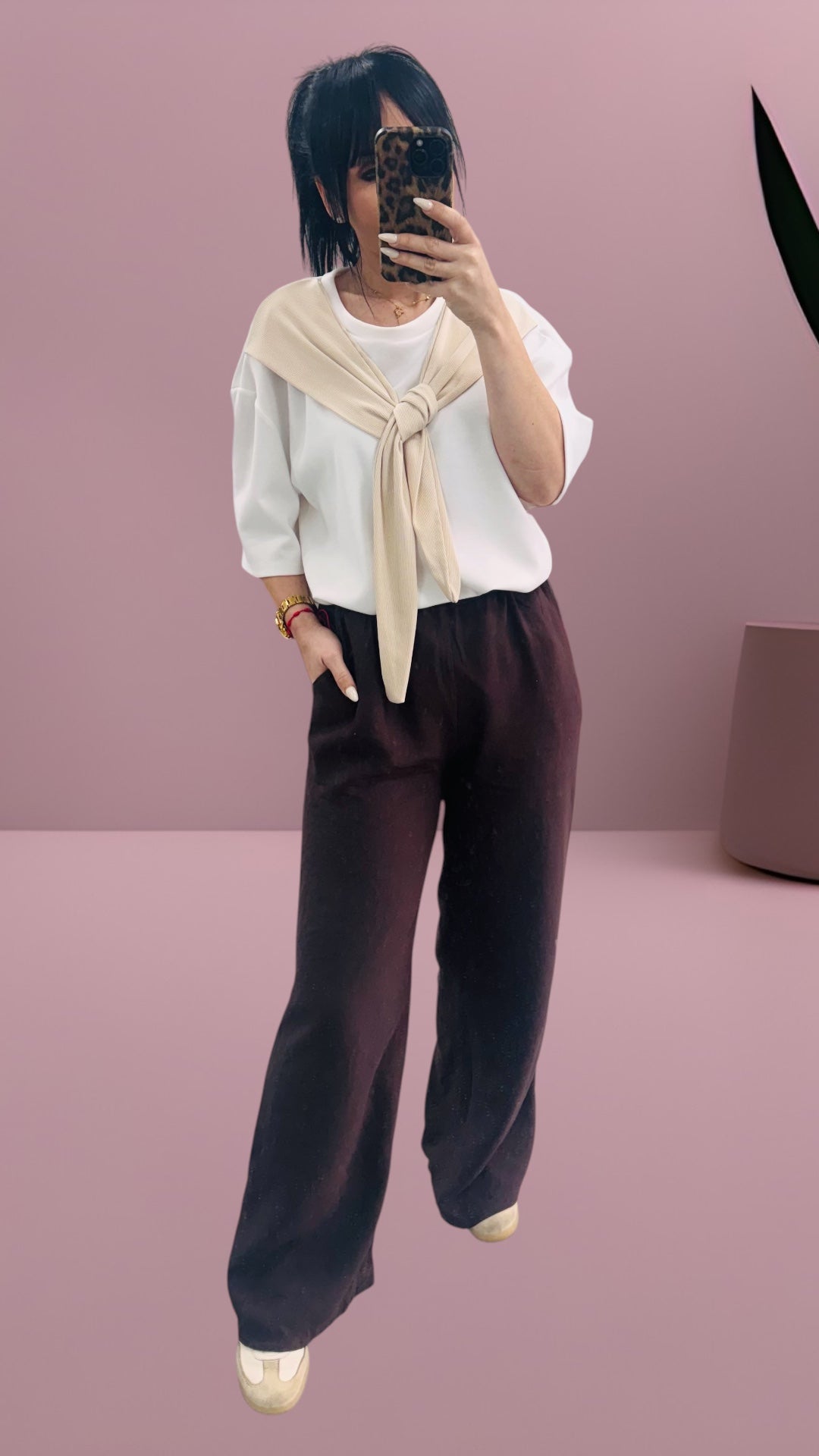Blusa oversize lazo
