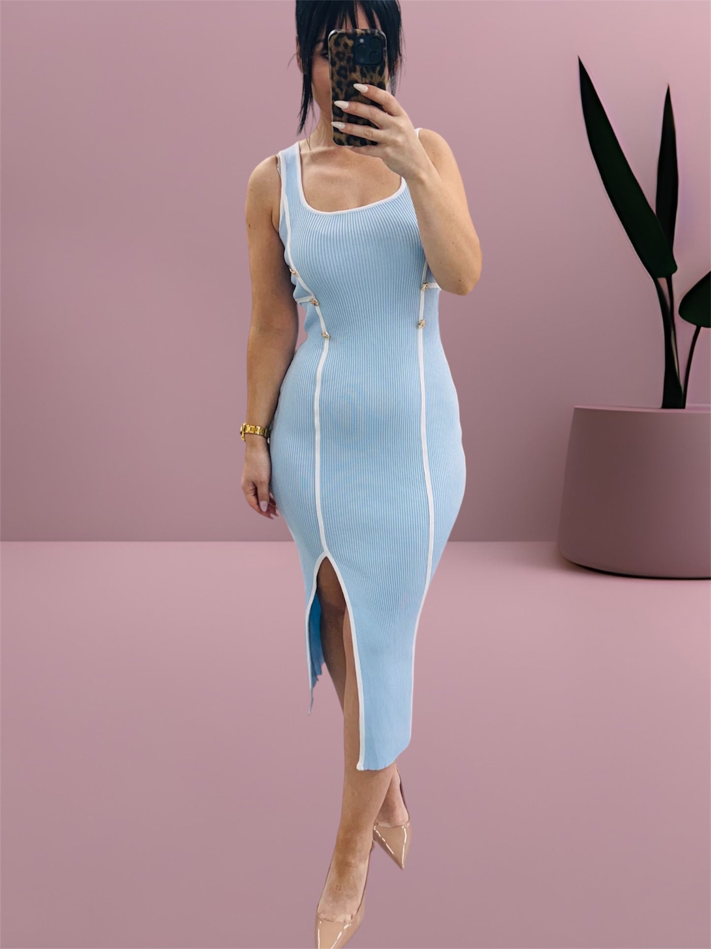 Vestido canalé Victoria