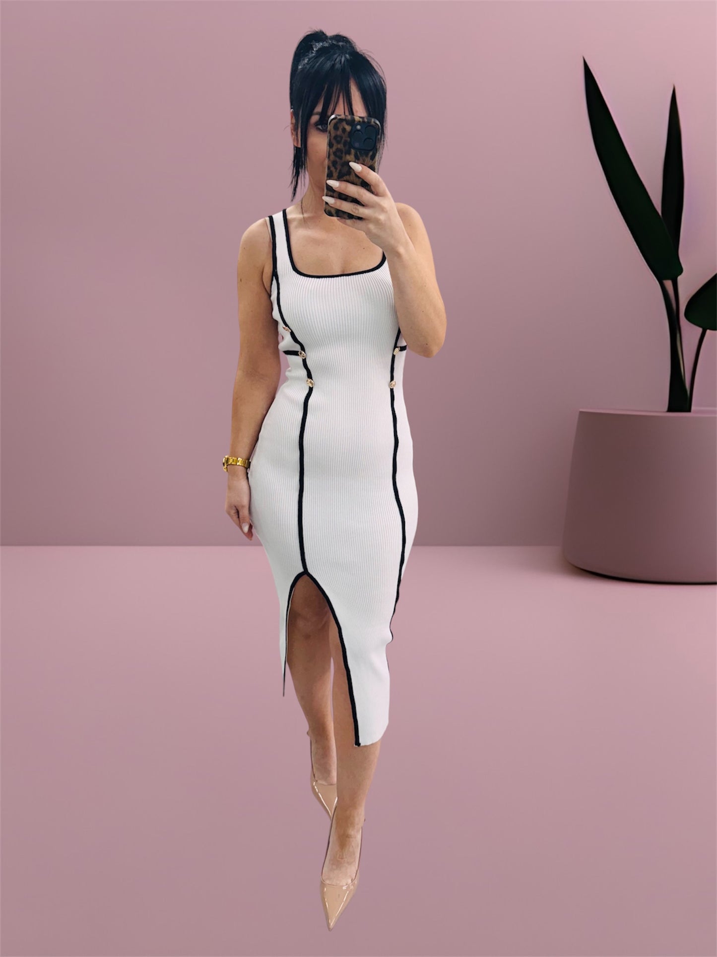 Vestido canalé Victoria