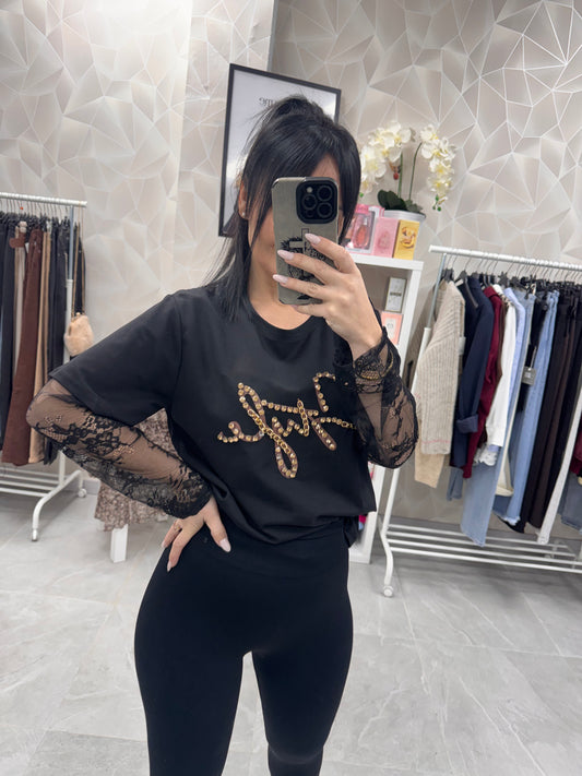 Camiseta encaje