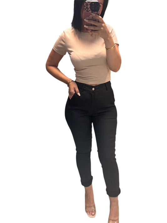 Pantalón Encerado Negro